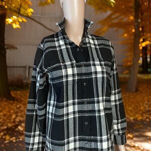 VINTAGE Polo Ralph Lauren Made USA 100% Wool Plaid Button Down Petite Small